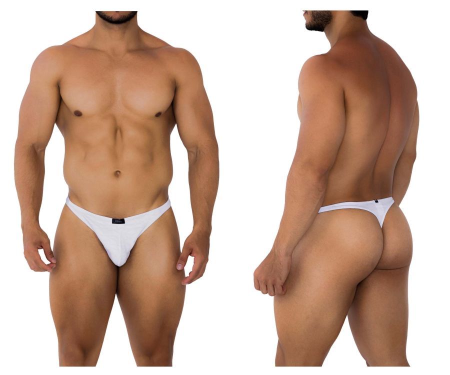  Jacquard Thongs , Color: White, Size: XL