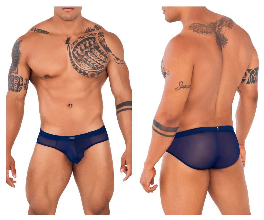  Mesh Briefs , Color: Dark Blue, Size: L