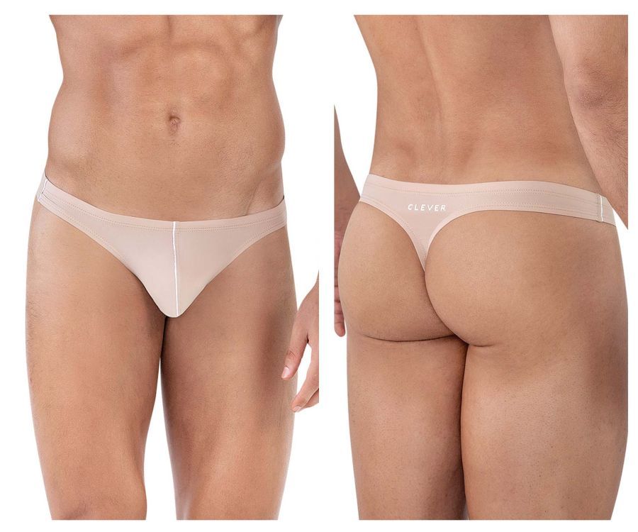  Mente Thongs , Color: Beige, Size: S