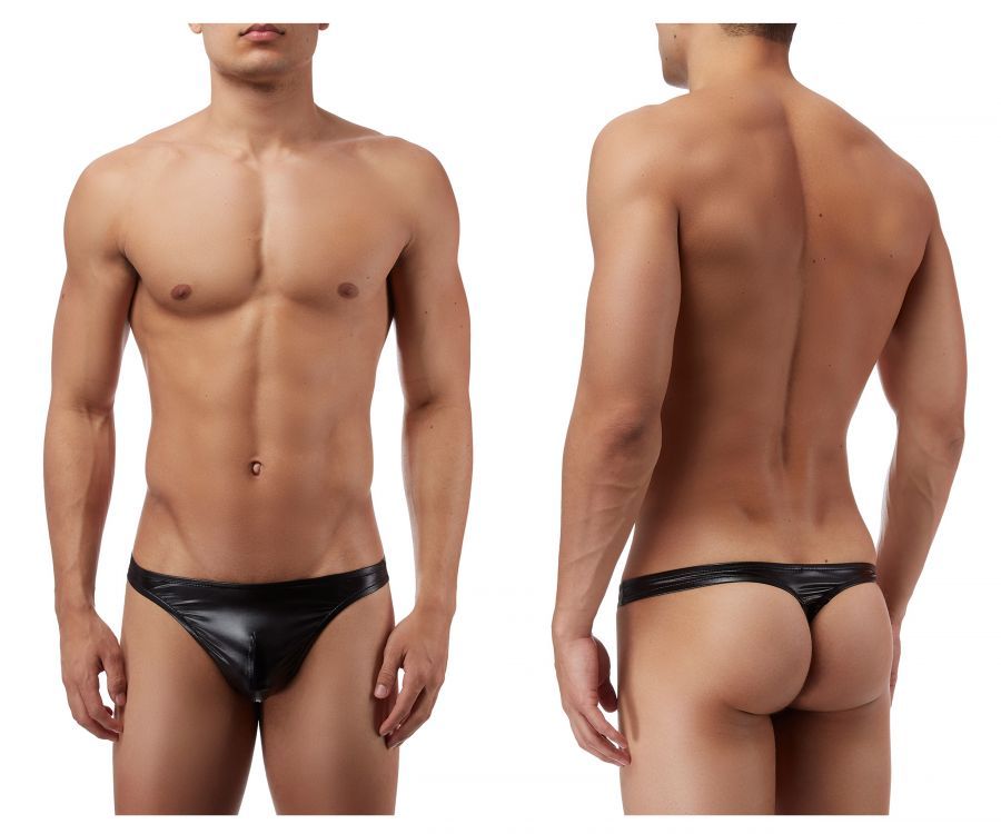  Liquid Onyx Classic Thong , Color: Black, Size: L