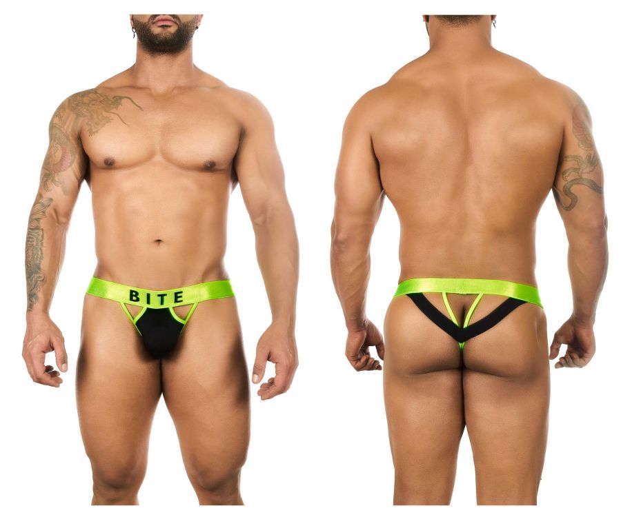  Bite My Cherry Thongs , Color: Green, Size: S