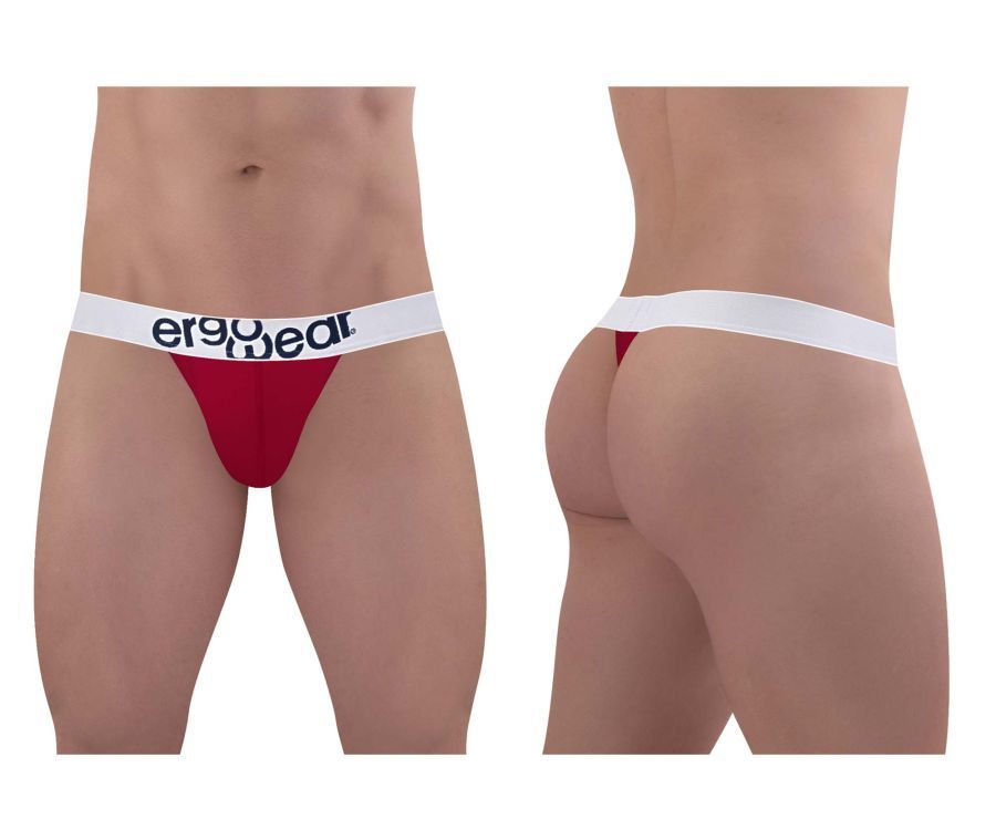  MAX COTTON Thongs , Color: Garnet, Size: L