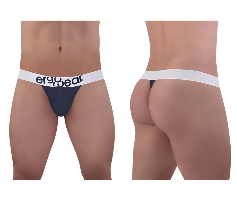  MAX COTTON Thongs , Color: Navy Blue, Size: XL