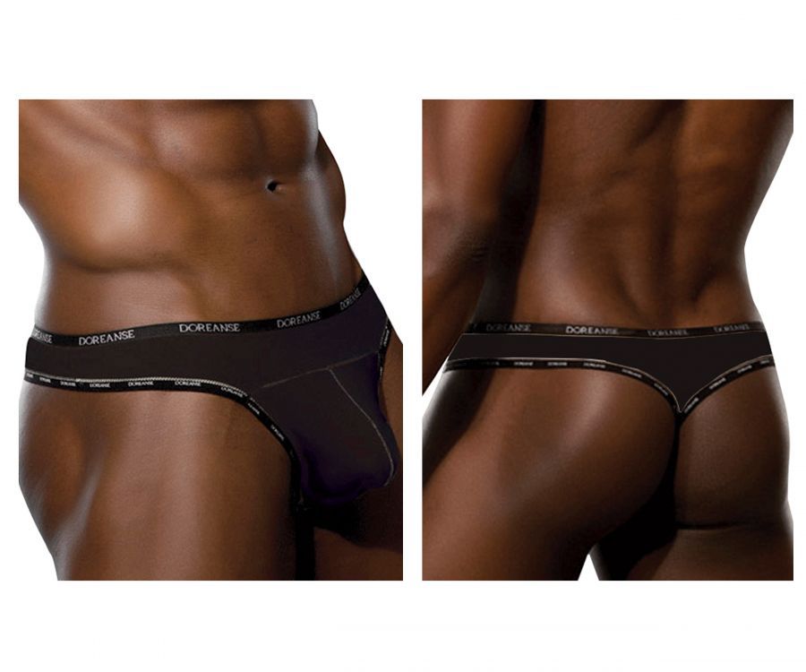  Naked Thong , Color: Black, Size: L