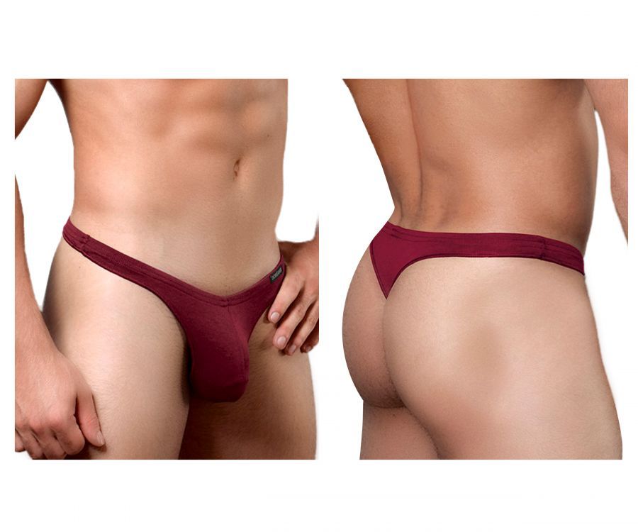  Euro Thong , Color: Bordeaux, Size: L