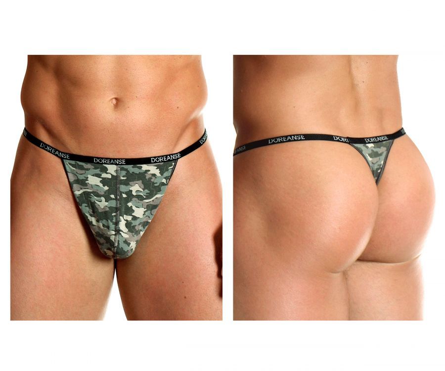  Camouflage Thong , Color: Printed, Size: L