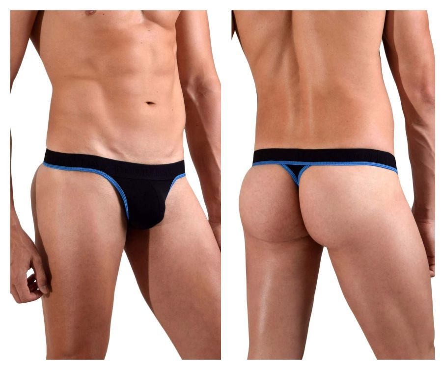  Borderline Thongs , Color: Black, Size: L