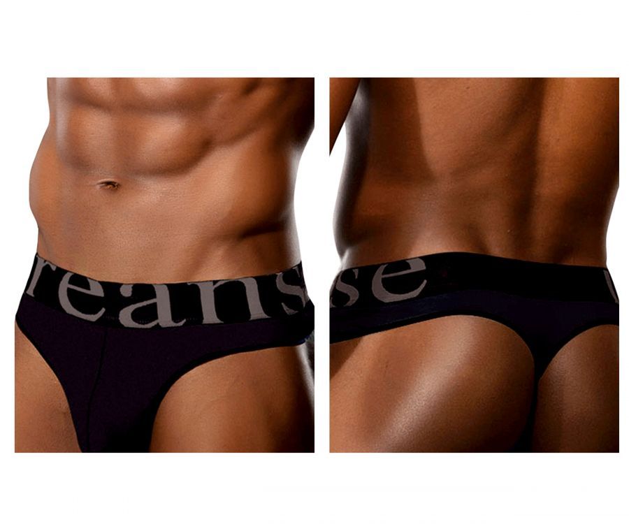  Wide-band Thong , Color: Black, Size: L