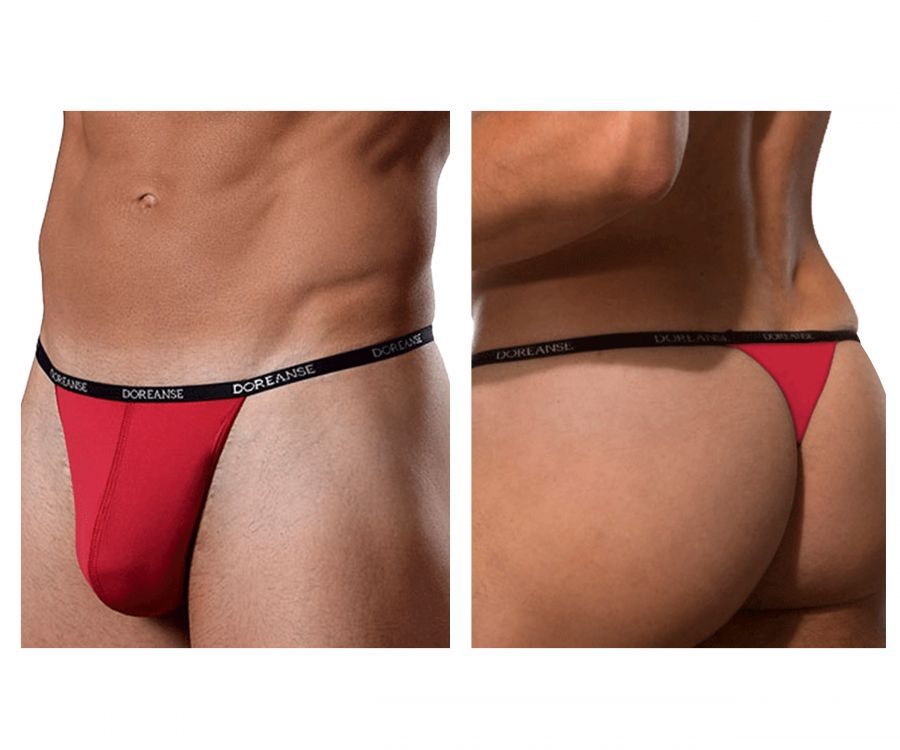  Aire Thong , Color: Red, Size: L