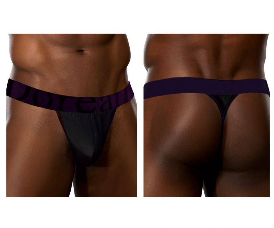  Micromodal Thong , Color: Black, Size: L
