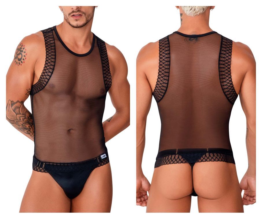  Mesh Tank Top , Color: Black, Size: S/M