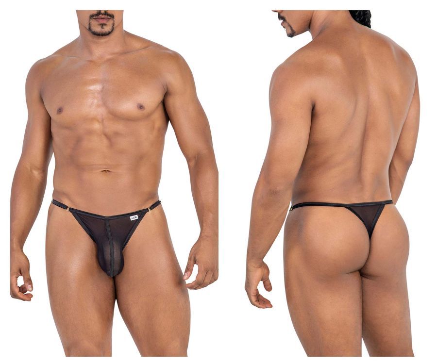  Mesh Thongs , Color: Black, Size: S/M