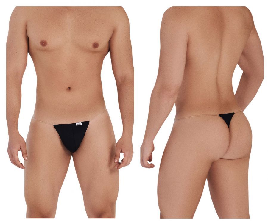  Invisible Micro Thongs , Color: Black, Size: S