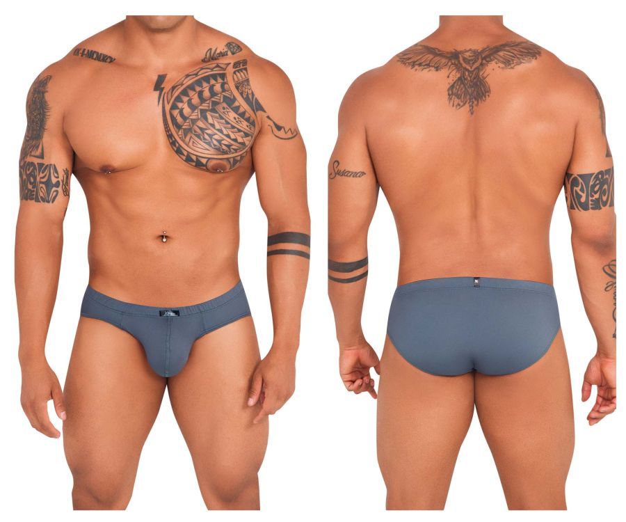  Ultra-soft Briefs , Color: Dark Gray, Size: M