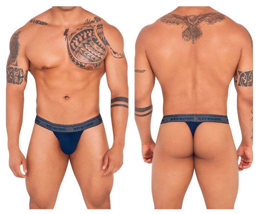  Ultra-soft Thongs , Color: Dark Blue, Size: S
