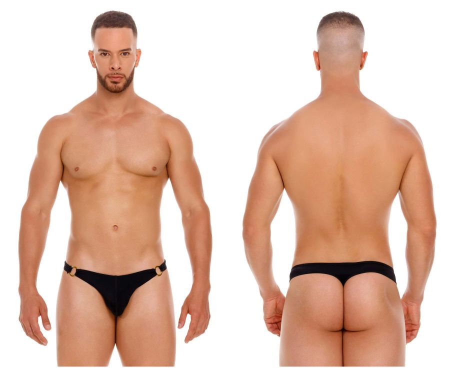  Magnus Thongs , Color: Black, Size: S