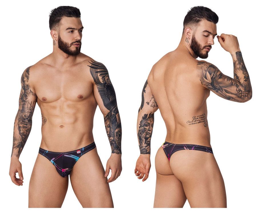 PIK 1077 Nucleus Thongs , Color: Black, Size: S
