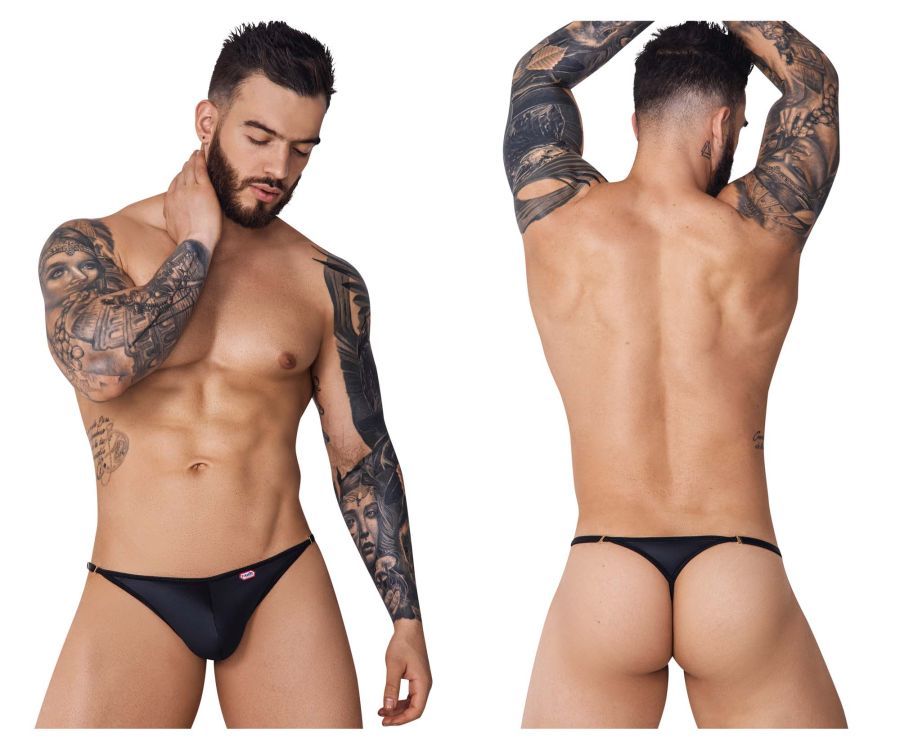 PIK 1089 Hard Thongs , Color: Black, Size: M