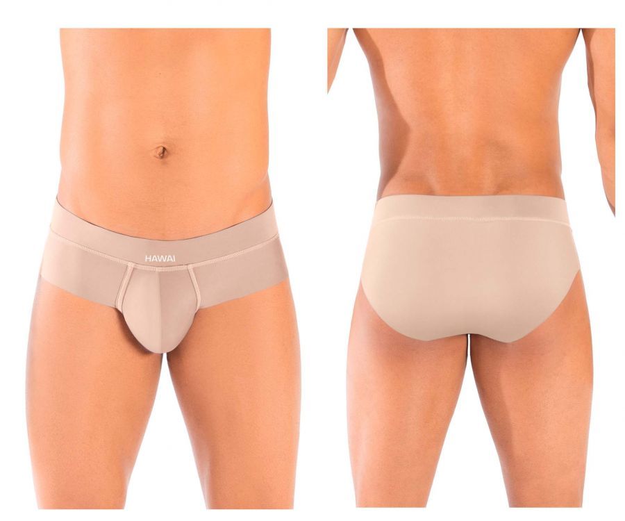  Solid Hip Briefs , Color: Pearl, Size: S