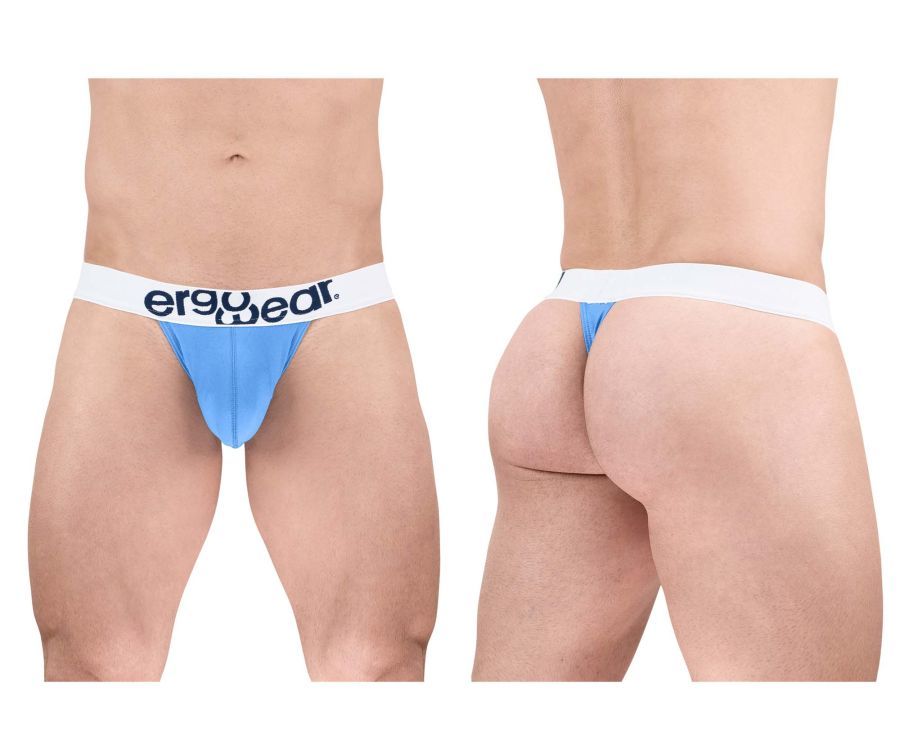  MAX COTTON Thongs , Color: Light Blue, Size: L