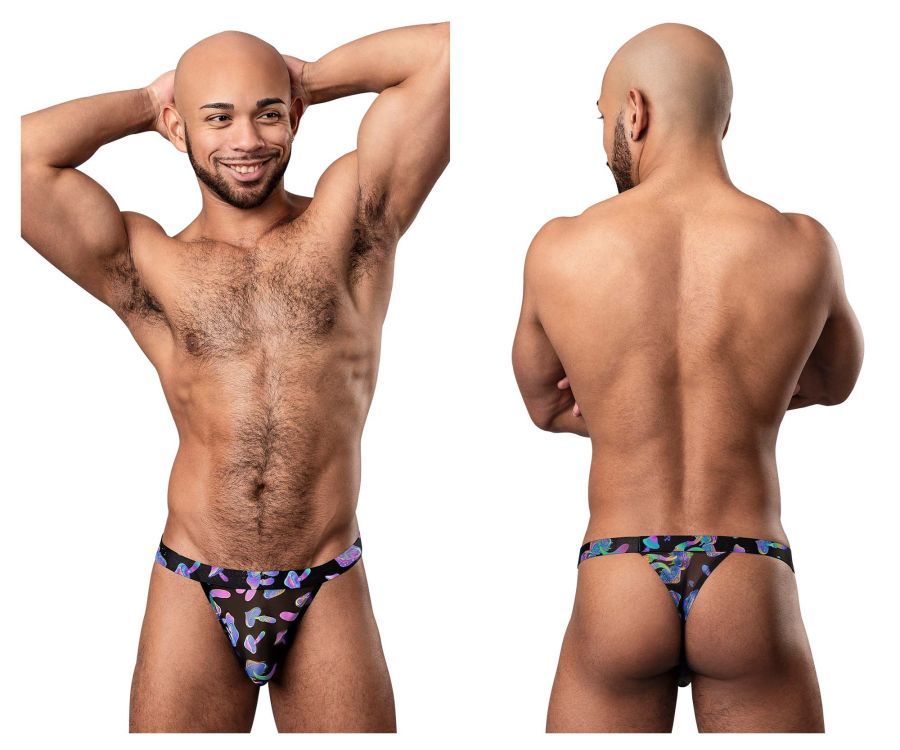  Hazy Dayz Micro Thong , Color: Mushrooms, Size: S/M
