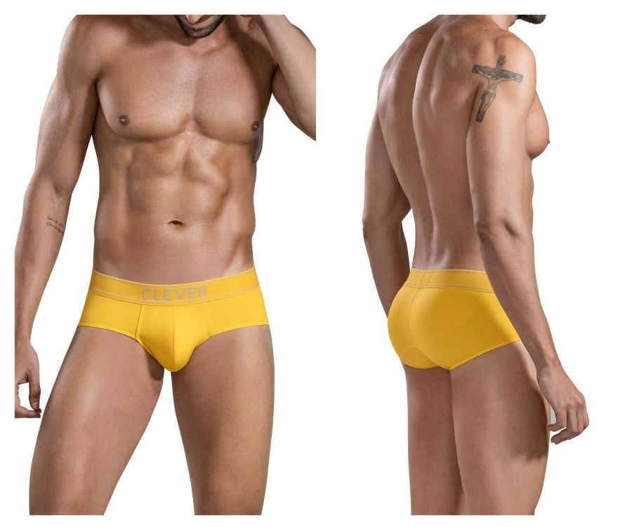  Imagination Briefs , Color: Yellow, Size: L