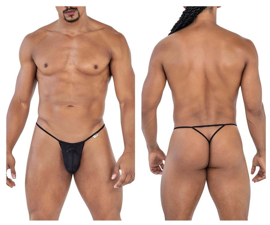  Mesh G-String Thongs , Color: Black, Size: S/M