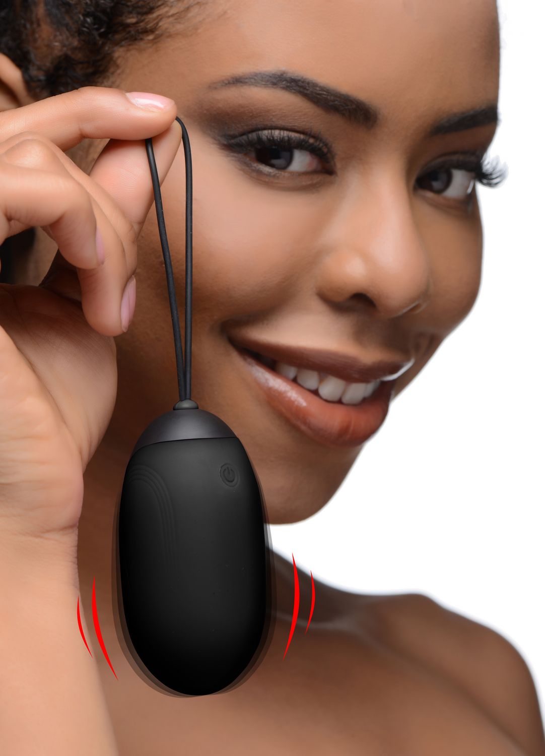 Xl Silicone Vibrating Egg, Color: Black
