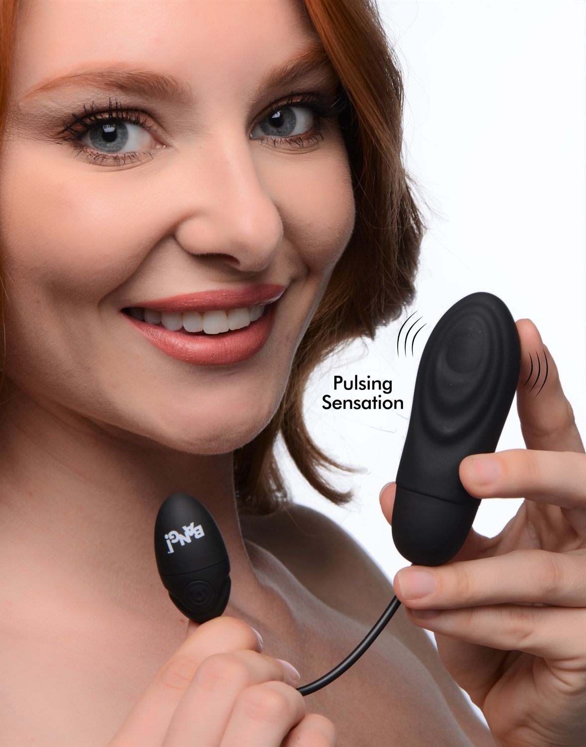 7x Pulsing Rechargeable Silicone Vibrator, Color: Black