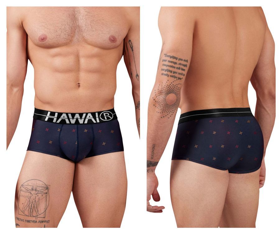  Printed Microfiber Briefs , Color: Blue, Size: S