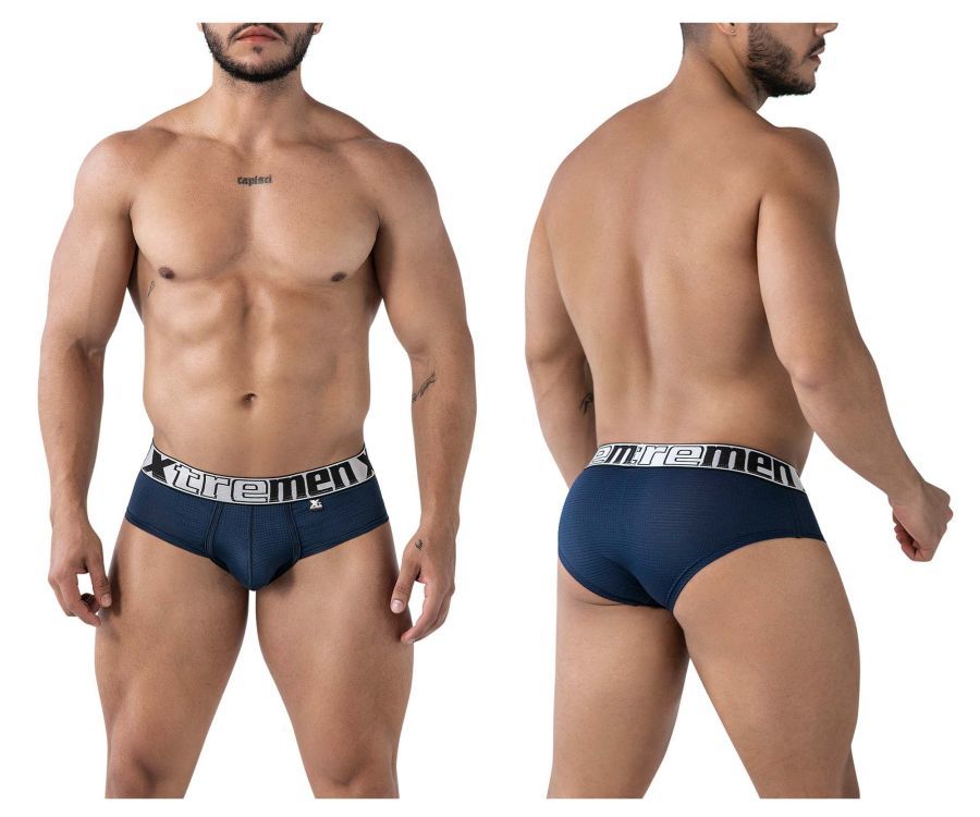  Microfiber Briefs , Color: Navy, Size: S