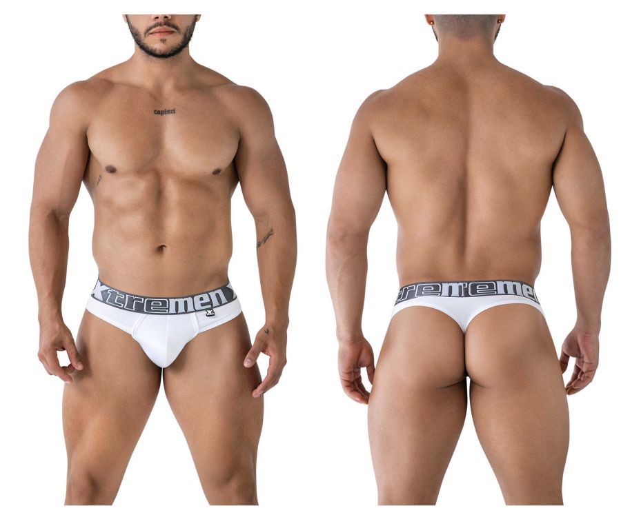  Microfiber Thongs , Color: White, Size: S