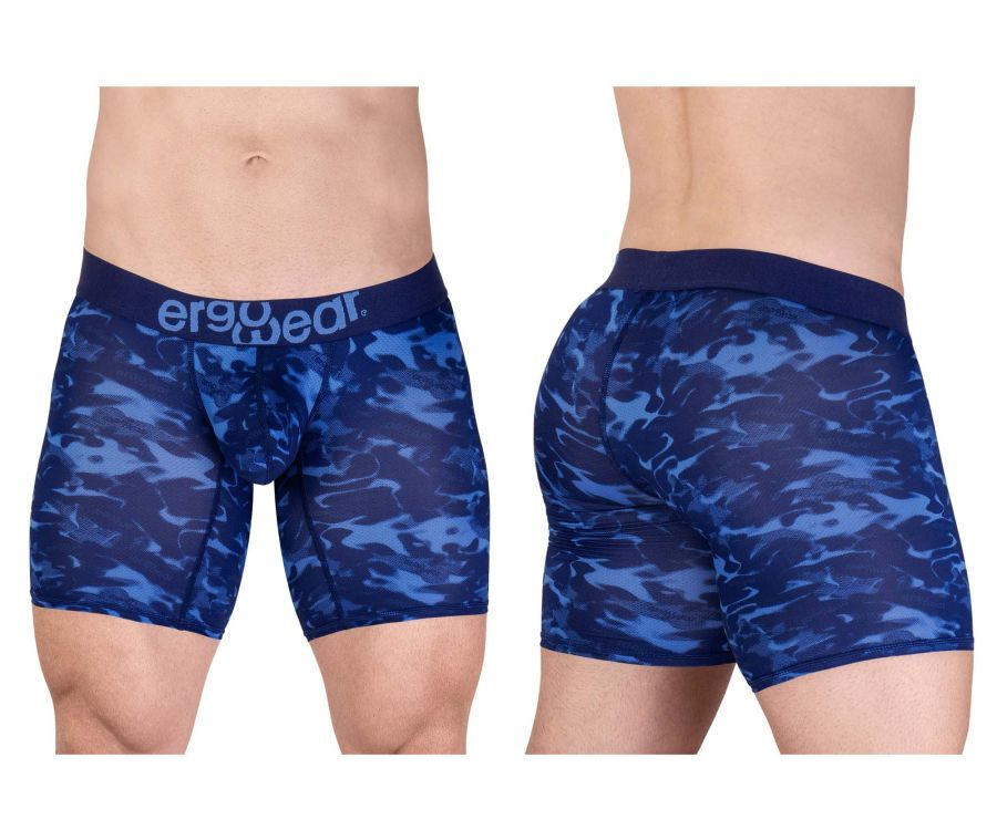  MAX SE CAMO Boxer Briefs , Color: Blue, Size: XL
