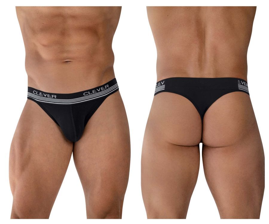  Emotion Thongs , Color: Black, Size: M