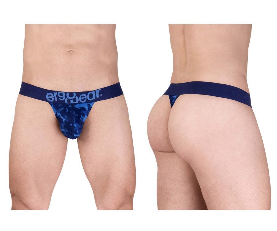  MAX SE CAMO G-String , Color: Blue, Size: L