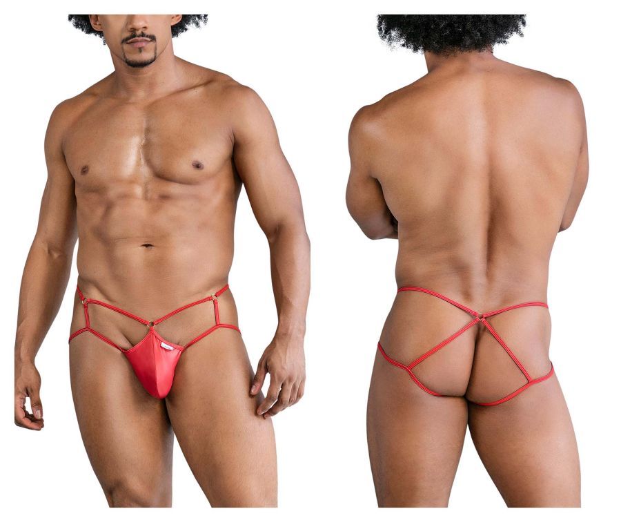  Cage Jockstrap , Color: Red, Size: S/M