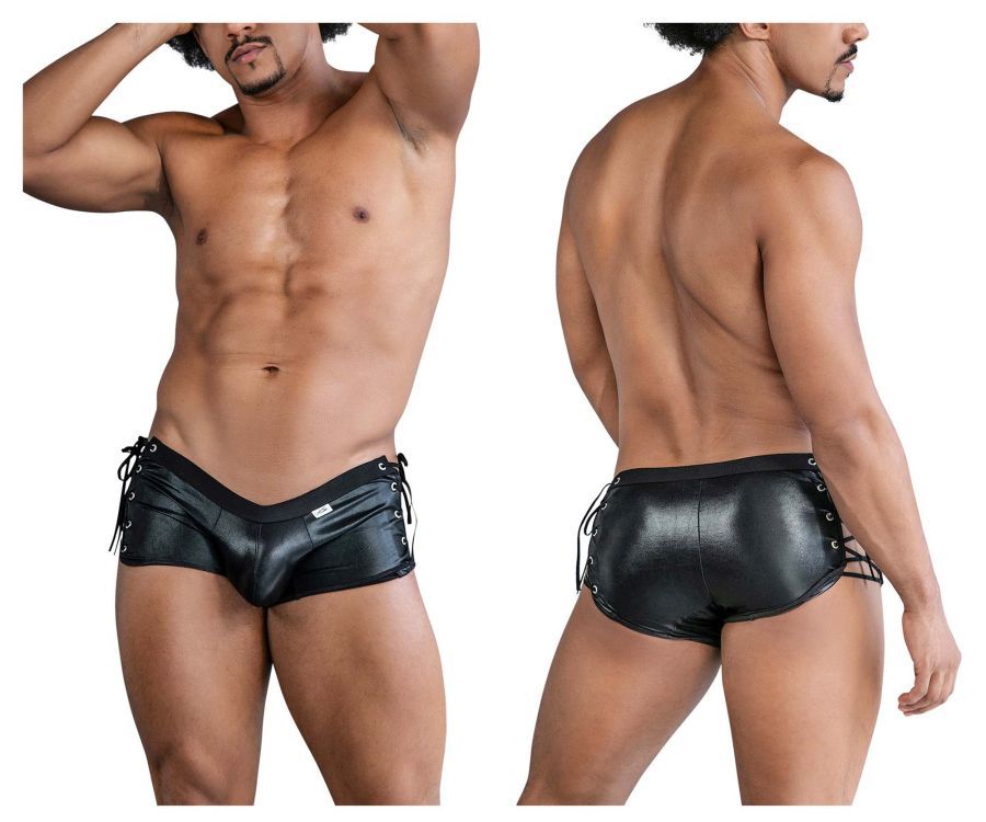  Side-Tie Trunks , Color: Black, Size: S/M