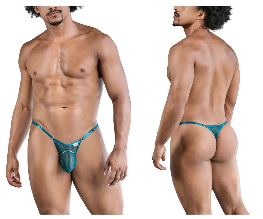  Mesh Thongs , Color: Green, Size: L/XL