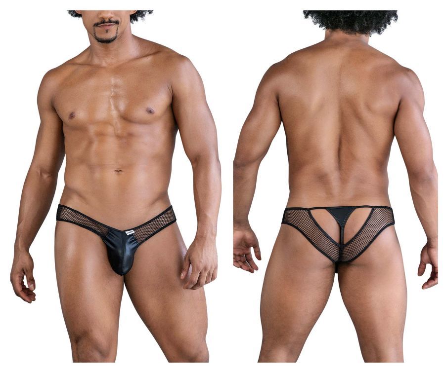  Fishnet Thongs , Color: Black, Size: S/M