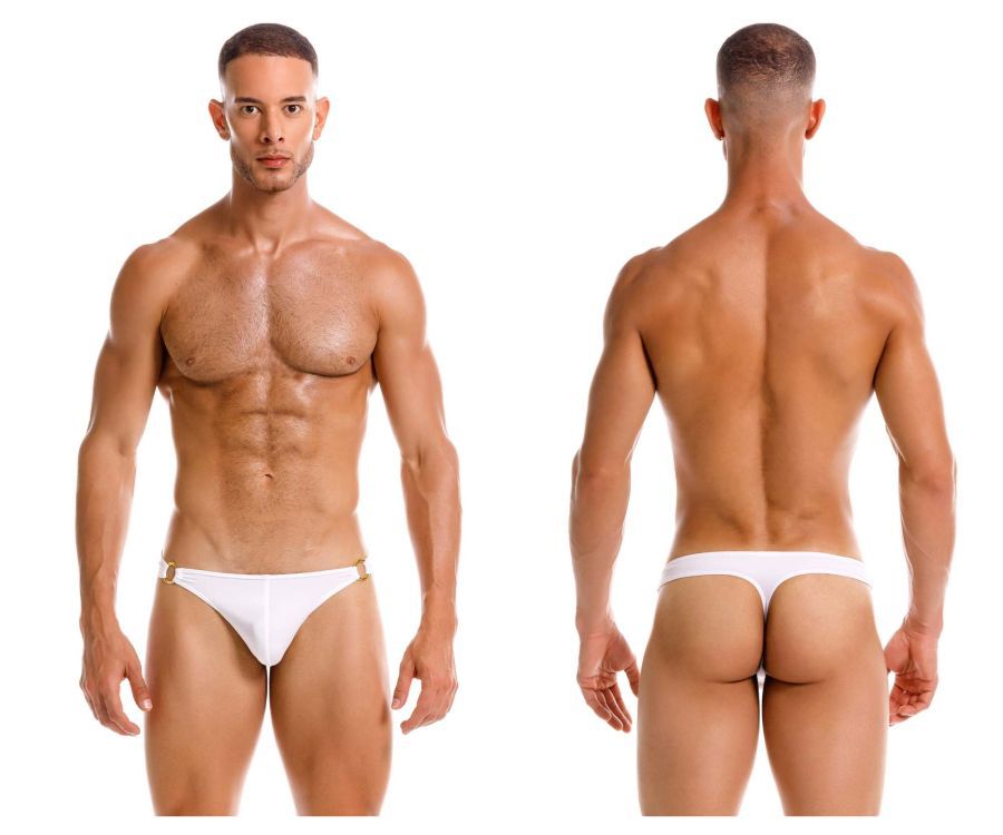  Magnus Thongs , Color: White, Size: S