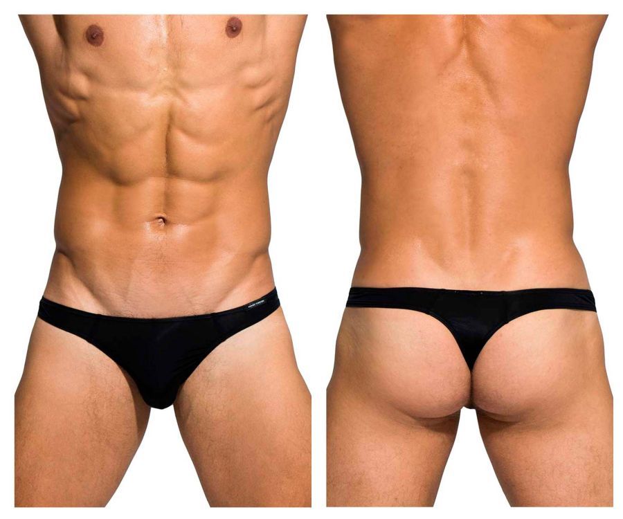  Desire Glaze Thong , Color: Black, Size: S