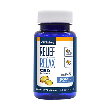 Full-Spectrum Relief and Relax CBD Soft Gels - 30 or 60 ct - Free Shipping!