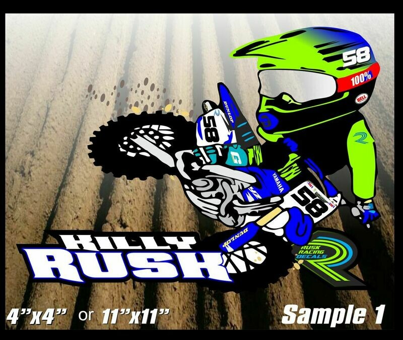 Motoman cartoon stickers