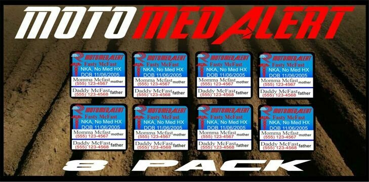 Moto Med Alert Visor decal