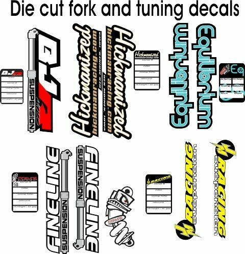Dye Cut Fork Tube Decals