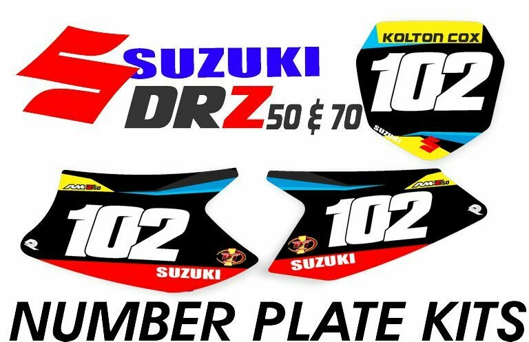 Suzuki DRZ50 &amp; DRZ70 Full Kit &amp; number kit