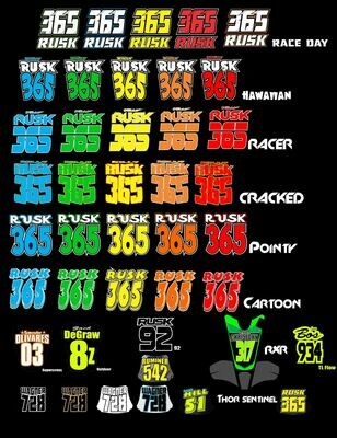 Chest protector stickers