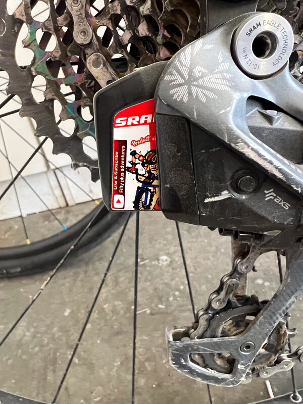 SRAM AXS Battery Decals
