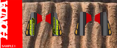 Custom fork guards HONDA