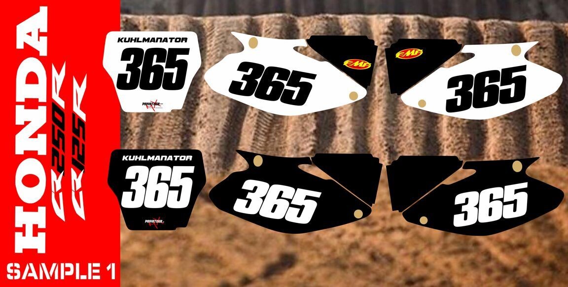 Honda CR125 CR250 Number Kit, Sample Number: 1